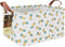 HUNRUNG Rectangle Storage Basket Cute Canvas Organizer Bin for Pet/Children Toys, Books, Clothes Perfect for Rooms/Playroom(Rectangle Pineapple)...