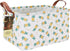 HUNRUNG Rectangle Storage Basket Cute Canvas Organizer Bin for Pet/Children Toys, Books, Clothes Perfect for Rooms/Playroom(Rectangle Pineapple)...