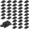 50Pcs Hidden Fasteners Clips for Deck Fastening, Black Nylon Plastic T Clips with Metal Screws for Composite Decking Boards Universal Deck Fastene...