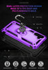Galaxy A13 5G & A04s Purple Case: Military-Grade, Car Mount, Ring Stand, HD Screen Protector, Shockproof...