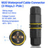 IP68 Waterproof Electrical Cable Connector Outdoor Waterproof M20 4 Pole Plug Connector Wire Range(3.5-10mm) for Outdoor Led Lighting Street Lamps...