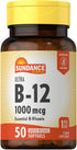 Sundance Vitamin B12 | 1000 mcg | 50 Quick Release Softgels | Non-GMO and Gluten Free Supplement...