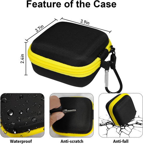 Hard Case Compatible with DEWALT Wearable Bluetooth Speaker, Magnetic Clip-On Wireless Portable Mini Speaker Protective Storage Holder Bag with Me...