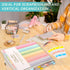 Caydo 12 Pieces Scrapbook Paper Storage with Sticky Index Tabs for Holding 12 x 12 Inch Scrapbook Paper, Cardstock, Vinyl Paper, Photos and Paper ...