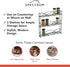 Spectrum Diversified 3-Tier Spice Rack Shelf Organizer for Kitchen Countertop, Pantry, Bathroom, or Closet with Optional Wall Mount, Black...
