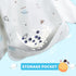 Little Dimsum Mess-Proof Baby Bibs|Infant Toddler Long Sleeve Waterproof Feeding Art Smock|Catching Food & Wipe Clean|Pack of 2 Colors Glatic&spac...