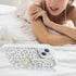 for iPhone 15 Case with Card Holder and Strap for Women,Crossbody Lanyard,Ring Stand,Snap Clasp,Cute Phone Wallet Cases 6.1 inch(White Leopard)......