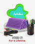 Artellius - Purple Glitter Hot Glue Sticks 4" x.27" (100 Bulk Pack) - Ultra Bond Hot Melt Adhesive Mini Glue Sticks for All temperature Glue Guns...