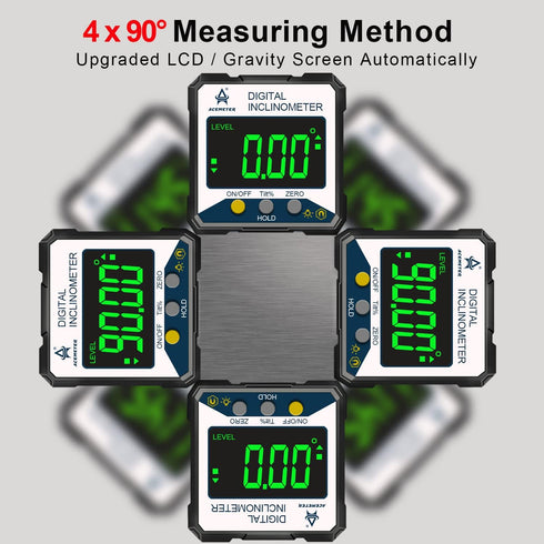 Magnetic Digital Angle Finder Protractor Inclinometer- Digital Inclinometer -Fast & Stable Measurement Tool with Magnetic Base and Backlit Display...