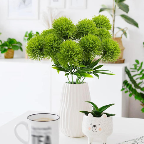 Uieke 10 Pcs Dandelion Artificial Flowers, Artificial Flowers for Decoration Fake Plants Bouquet Plastic Flowers for Home Decoration Wedding Decor...
