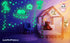 Glow in The Dark Cat Stickers with Dog and Fish, Wall Decals Sticker for Kids Bedding Room, Great for Birthday Gift Glowing Cat for Girls and Boys...