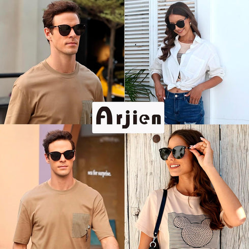 Polarized Sunglasses for Women Men UV400 Protection Trendy Round Shades Retro Vintage Sunnies 1/2/3 Packs...