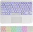 Wireless Bluetooth Keyboard,10-inch Ultra-Slim 7 Color Backlight Keyboard with Touchpad,Rechargeable Wireless Magnetic Bluetooth Portable Keyboard...