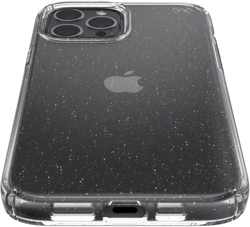 Speck Products Presidio Perfect-Clear + Glitter iPhone 12 Pro Max Case, Clear with Gold Glitter/Clear...