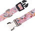 Girl Dog Collar for Small Medium Large Dogs, Cotton Pet Collar, Flowers Daisy and Rose Patterns with Quick-Release Buckle (Flower Pink, M)...