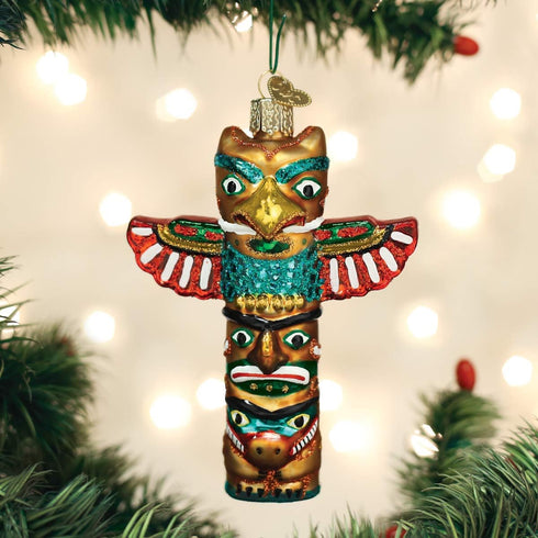 Old World Christmas Totem Pole Ornament, Multi...
