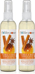 Air Freshener Spray | Citrus & Spice 4 Fl Oz | Pack of 2 | Scented w/Pure Essential Oils | Non-Aerosol Plant-Based Odor Eliminator | Room, Linen, ...