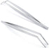 MSY BIGSUNNY Kitchen Cooking Tweezers Culinary Curved Tip Tongs (1, 12")...
