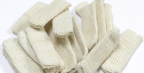 FINGER COTS COTTON GUARDS ELASTIC JEWELRY HANDLING PROTECTION PACK/ 20...