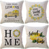 ULOVE LOVE YOURSELF Farm Fresh Lemons Throw Pillow Case Summer Farmhouse Decor Pillow Case Lemon Wreath/Lemon Truck/Lemon Yellow Decorative Cushio...