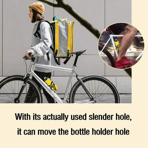 1Pcs Adjustable Bike Water Bottle Cage Bracket Adapter for Mountain and Road Bikes Cage Holder for Bottle Bracket Adapter...
