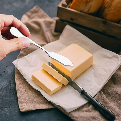 8pcs Stainless Steel Butter Knife, Cheese/Butter Spreaders, Breakfast Spreads Knives,Cheese and Condiments...