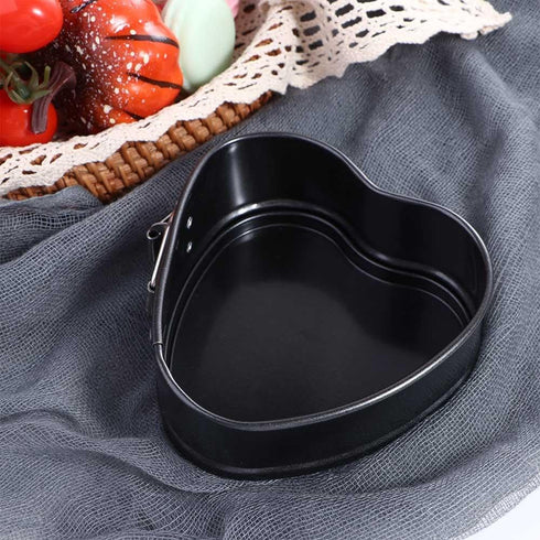 Heart Shaped Springform Cake Mold Pan Toast Mold with Removable Loose Base Bakeware Cake Pan Nonstick Baking For Cake Baking Pans...