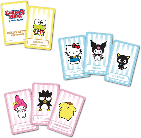 USAOPOLY Guess WHO? Card Game: Hello Kitty and Friends, Featuring 20 Characters, My Melody, Kuromi, Badtz-Maru and More, Family Friendly Deduction...