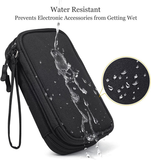 Electronics Accessories Organizer Pouch Bag, Travel Universal Organizer for Cable, Charger, Phone, SD Card, Business Travel Gadget Bag...