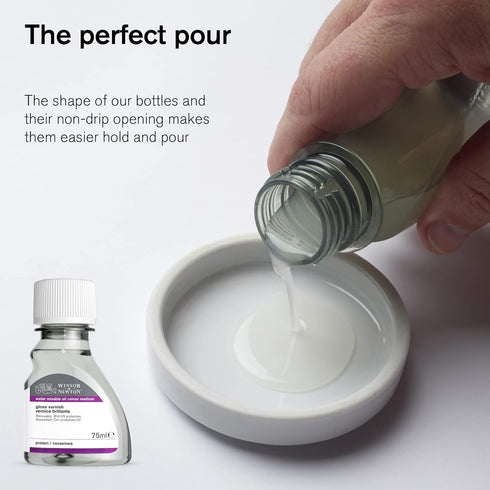 Winsor & Newton Artisan Matt Varnish, 250ml (8.4-oz) bottle...