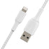 Belkin BoostCharge Braided Lightning Cable - 3.3ft/1M - MFi Certified Apple iPhone Charger USB to Lightning Cable - iPhone Cable - iPhone Charger ...