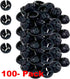 iMBAPrice NM94-100 (100-Pack) Plastic Black Button Push-in NM Cable Romex Connector, 3/8 Trade Size, Fits 1/2-Inch Knock Outs, Black...