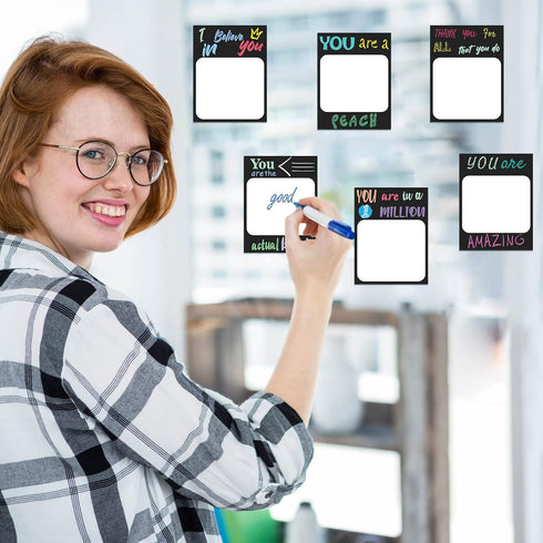 12 Pcs Modern Appreciation Sticky Notes 3 x 4 Inch Funny Inspirational Sticky Note Motivational Memo Pads Cute Positive Note Pads School Office Su...