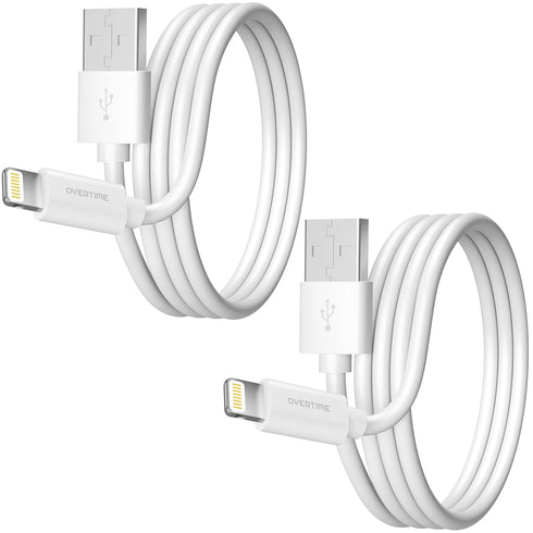 Overtime iPhone Lightning Cable, MFI Certified, Portable & Smart Charging USB A to Lightning Cable, Fast Apple Charging Cord, 6ft iPhone Charger C...
