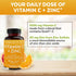 Viva Naturals Vitamin C and Zinc Supplement (250 Capsules) - 1000 mg Vitamin C with Zinc 20 mg Antioxidant Supplements for Immune Support, Plant B...