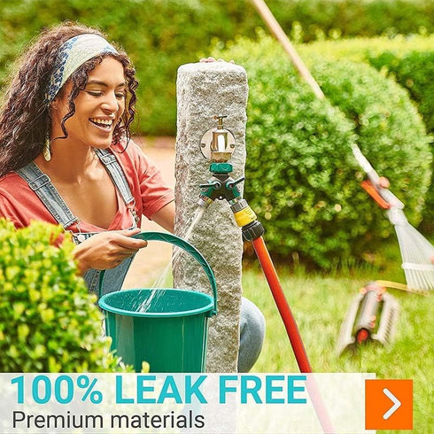 Hose distributor, two-way heavy-duty, garden hose distributor, faucet distributor, outdoor faucet distributor, water hose adapter, faucet distribu...