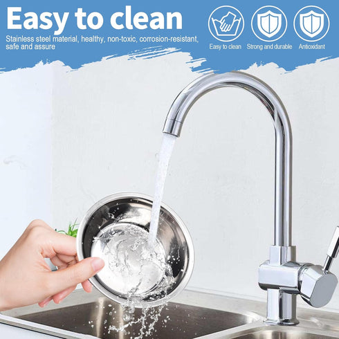 ChengFu Small Dog Food Bowls,Little DogFood Bowl,Puppy Dog Food Bowl, Made of Stainless Steel,can be Filled with Water or Dog Food Two Packs...