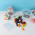 BTSKY 8 Pack Small Clear Plastic Storage Containers-4.5x3.3x2.7 Inch, Portable Mini Storage Box with Lid & Handle Multipurpose Craft Storage Conta...