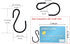 S Hooks for Hanging Plants, Clothes, Black S Shaped Hooks Made of Metal Iron, Heavy Duty S-hooks, 50 Pack...