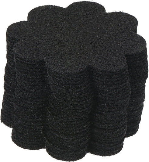 PATIKIL 2 Inch Plant Pot Hole Pad, 50 Pack Non-Woven Fabric Flower Shape Bonsai Bottom Soil Mat, Black...