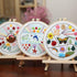 Emopeak 3 Sets Beginners Embroidery Stitch Practice kit, Bamboo Frame Animal Embroidery Kit to Learn 30 Different Stitches Stitch with Embroidery ...