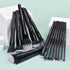 19Pcs ULTRA SOFT Black labeled DENSE HAIR Makeup Brushes set Contains large powder Flat Foundation Ultimate Blending Make up Brush set Blush Face ...