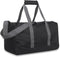 30 Liter, 17 Inch Canvas Duffle Bags for Men and Women – Travel Weekender Overnight Carry-On Shoulder Duffel Tote Bags (Black)...