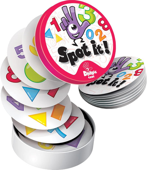 Zygomatic Spot It! Super Pack - 2 Fun Editions Bundle with 123 & Animals Jr. Game for Ages 4+, 2-8 Players...