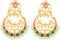Efulgenz Indian Earrings for Women Indian Bollywood Crystal Rhinestone Faux Pearl Peacock Dangle Bridal Wedding Chandbali Earring Set Jewelry....
