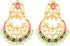 Efulgenz Indian Earrings for Women Indian Bollywood Crystal Rhinestone Faux Pearl Peacock Dangle Bridal Wedding Chandbali Earring Set Jewelry....