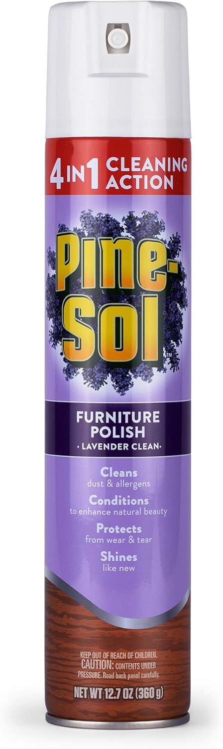 Pine-Sol Furniture Polish | Wood Furniture Polish Spray | Wood Polish Spray for Your Furniture Gives You A Powerful Clean You Can Trust | 12.7 Oun...