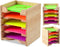 Sticky Note Holder Sticky Note Organizer 3”x3” Wood Sticky Notes Holder Desktop Non Sticky Notes Sticky Notepad Organizer for Office Home School D...