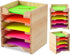 Sticky Note Holder Sticky Note Organizer 3”x3” Wood Sticky Notes Holder Desktop Non Sticky Notes Sticky Notepad Organizer for Office Home School D...