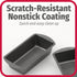 GoodCook Set of 2 Medium 8" x 4" Nonstick Steel Bread Loaf Pans, Gray (4244)...